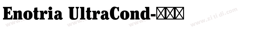 Enotria UltraCond字体转换